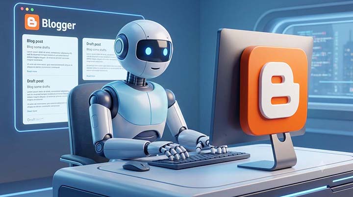 IA de Google trabajando en Blogger