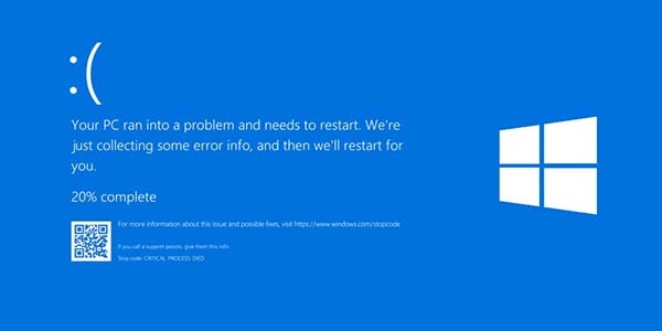 Bucle pantalla azul windows