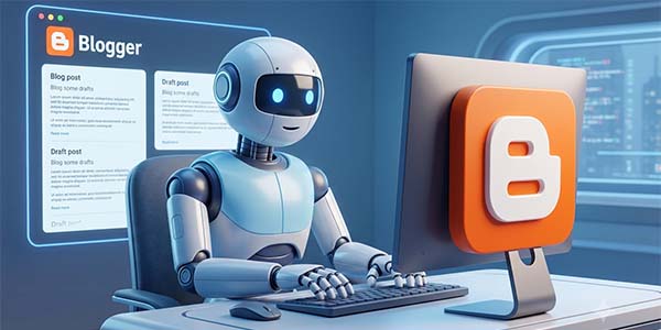 IA Google trabajand en Blogger