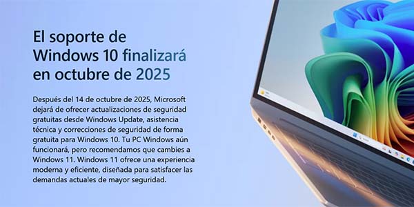 Fin soporte para Windows 10